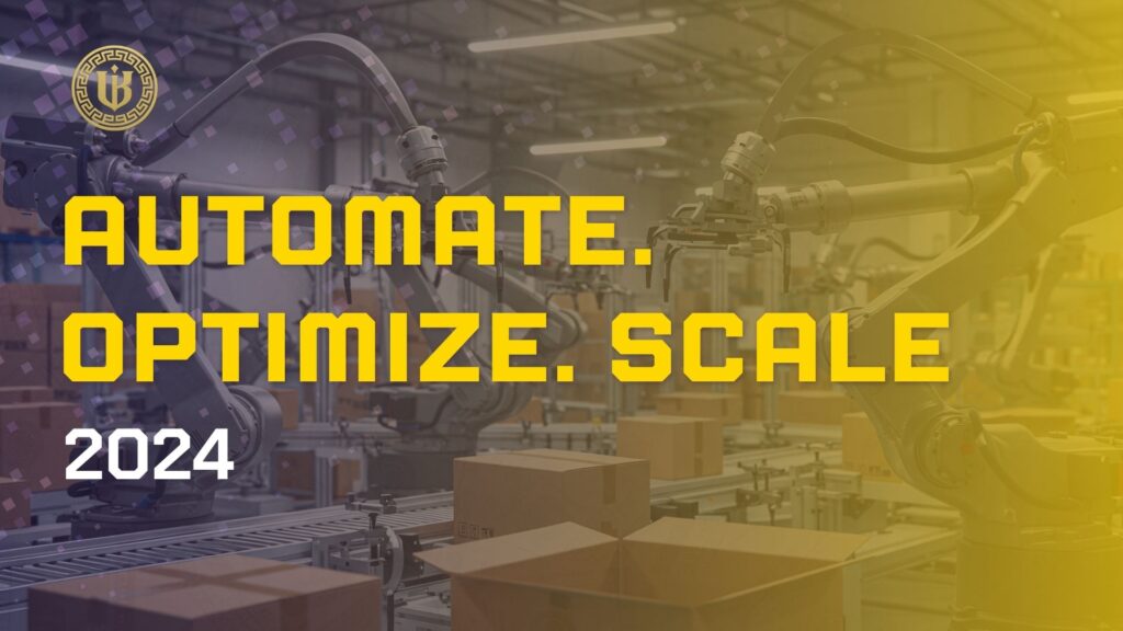 Modern presentation slide with "AI-Powered SaaS Growth Hacks That Actually Work" text. Features the "Underboss Media" logo and name, and a purple geometric design element.