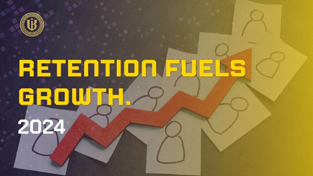 Modern presentation slide with "The Role of Customer Success Teams in Scaling SaaS" text. Features the "Underboss Media" logo and name, and a purple geometric design element.