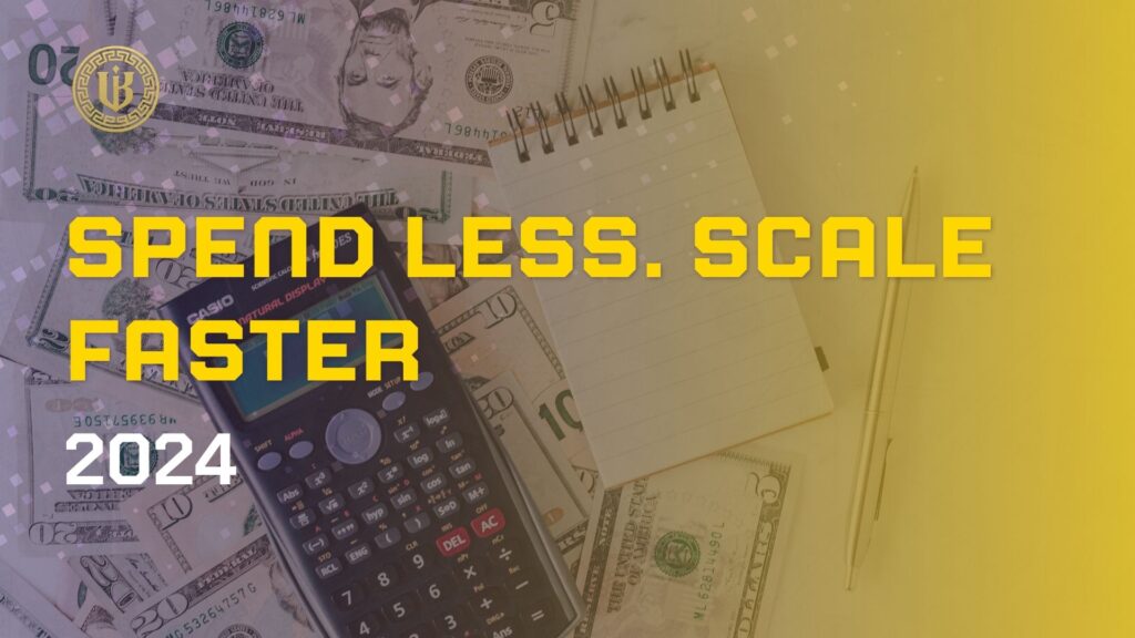 Modern presentation slide with "CAC Reduction Strategies for Growth Stage SaaS" text. Features the "Underboss Media" logo and name, and a purple geometric design element.